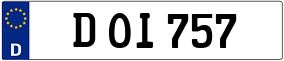 Trailer License Plate